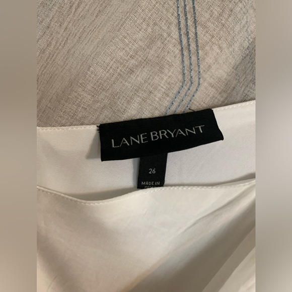 Lane Bryant 26 3X NWT Cotton eyelet midi beach wedding dress - Picture 3 of 10